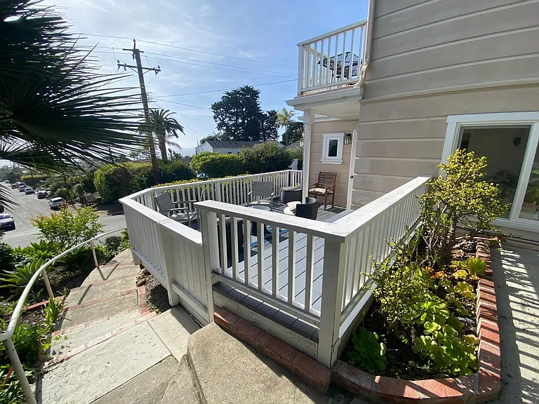 side view of deck