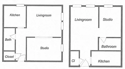 Floor plan Medium Studio +