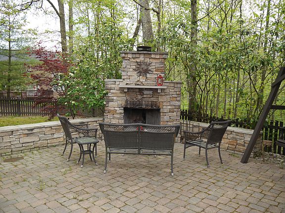 Outside Fireplace and Patio
