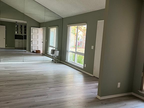 Living room and dining room