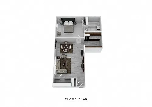Floor plan 1 Bedroom Deluxe