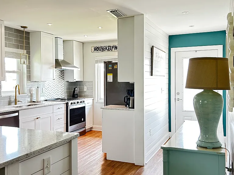 Kitchen and Front door