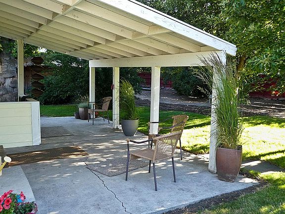 Comfortable covered patio