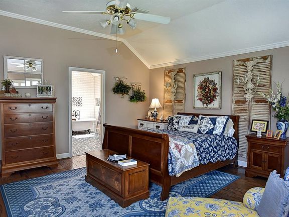 Enjoy tall ceilings in this large private Master!