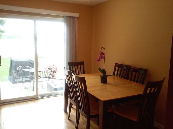 Dining Room with pond views