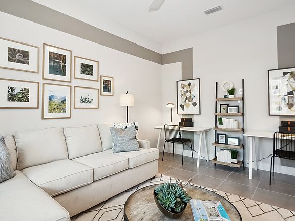 Home office near foyer