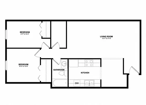 Floor plan 2X1 1100A
