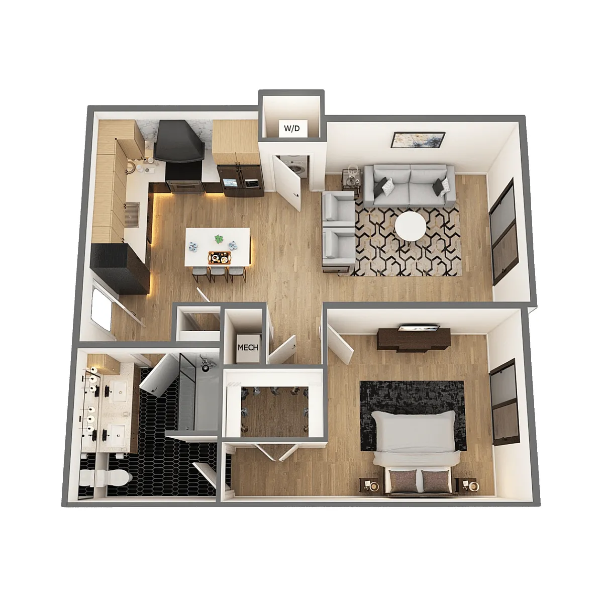 Floor plan Bow Bridge (A5)