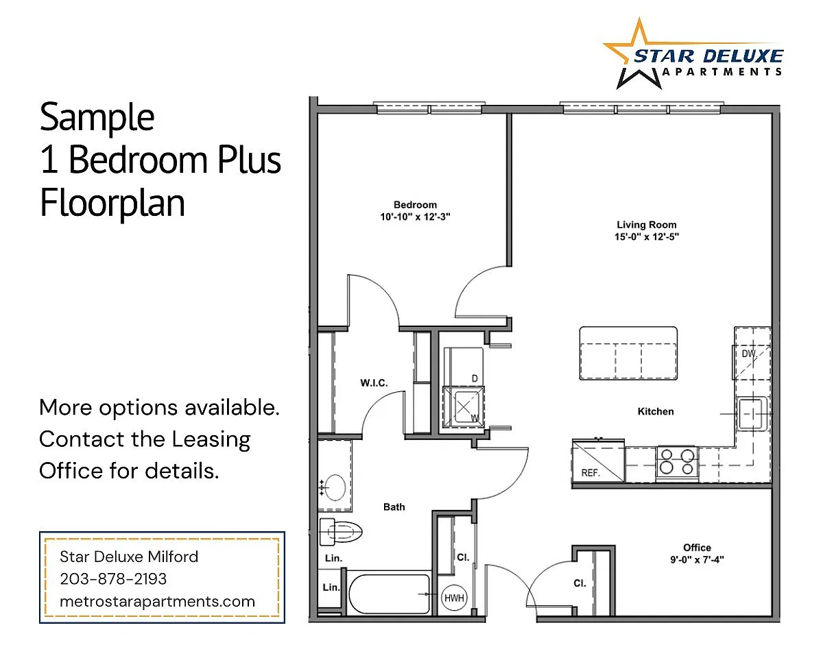 Floor plan One Bed Plus