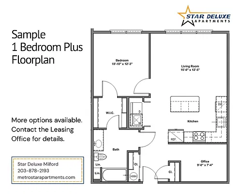 Floor plan One Bed Plus