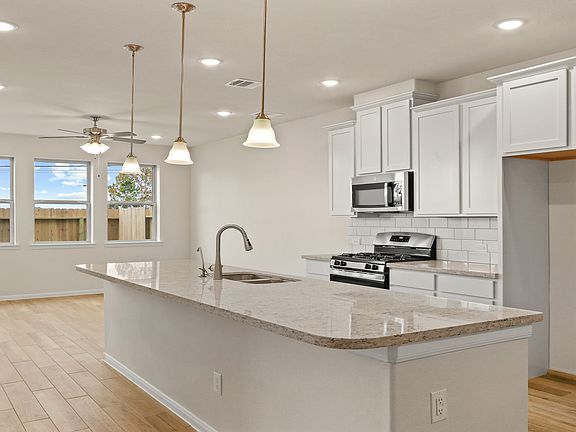 Striking open kitchen
