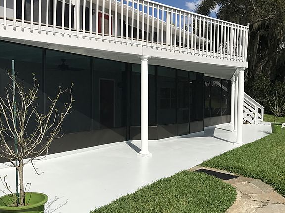back deck and screen porch.