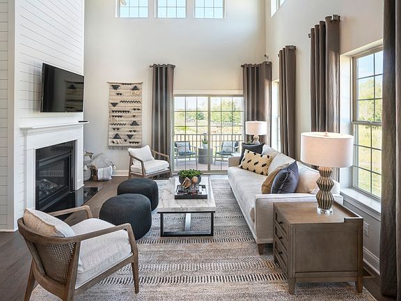 Two story gathering room in the Northbrook