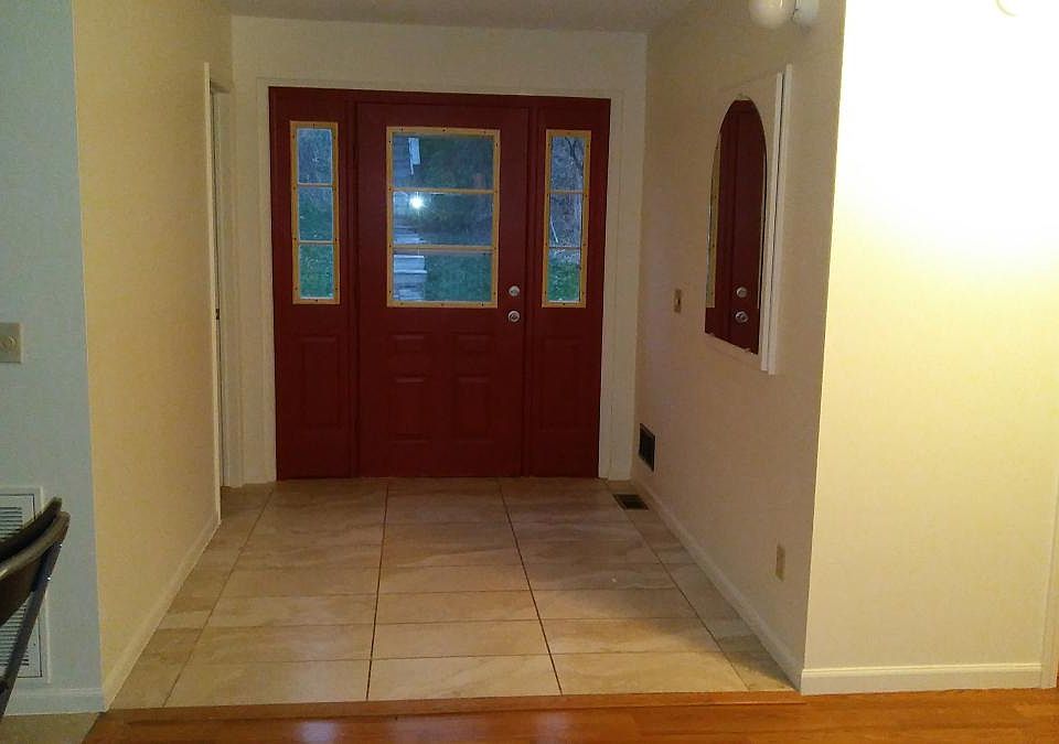 Front door from the inside