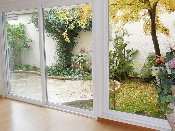 Living room view of yard