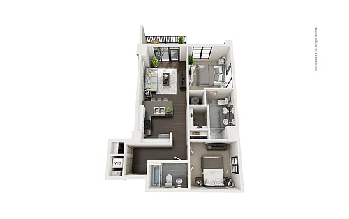 Floor plan Highrise B2