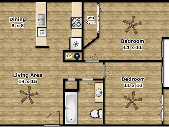 2nd image of 2619 Pecan Knoll Dr #C