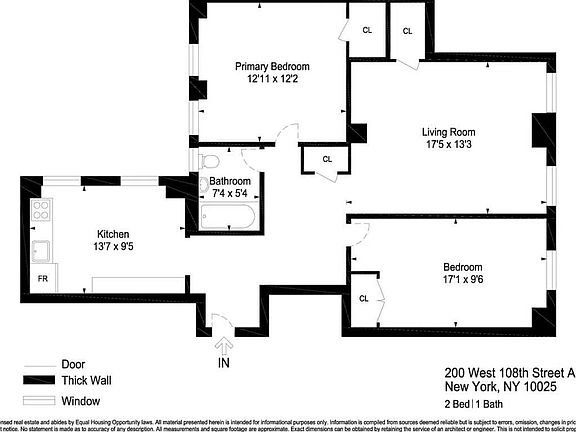 2nd image of 200 W 108th St APT 1A