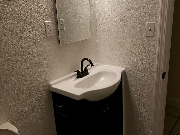 Sink area in bathroom
