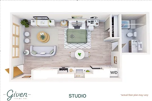 Floor plan Studio