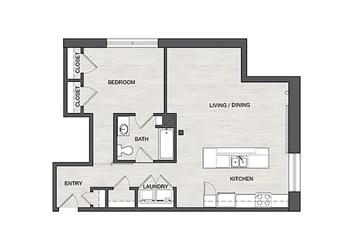 Floor plan 1E