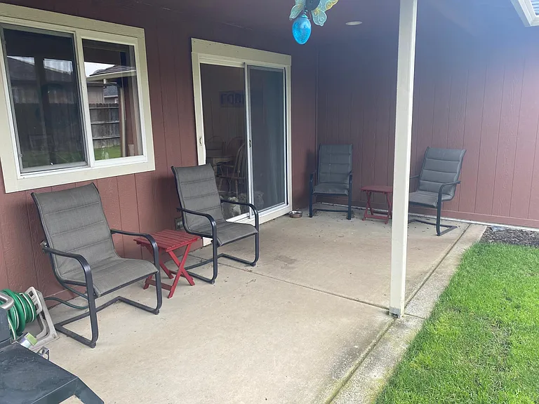 Patio off kitchen