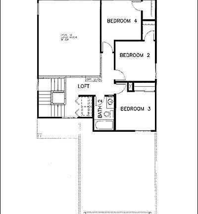 Upstairs floorplan