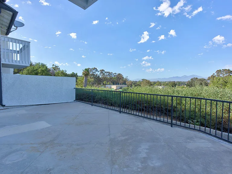 Large patio with views