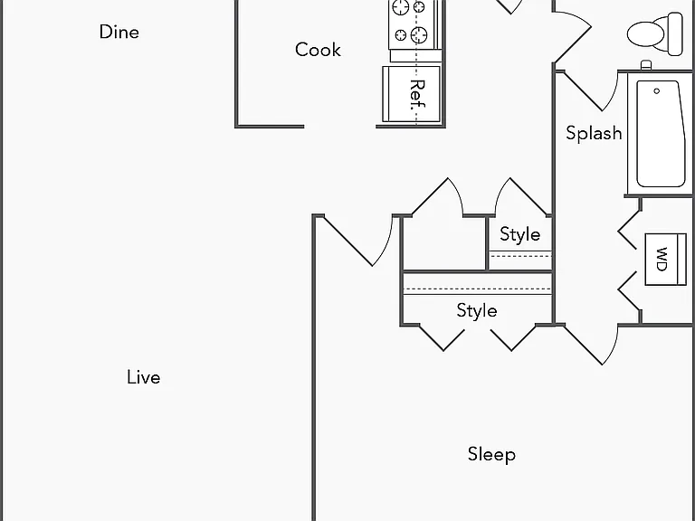 1 Bed 1 Bath with Washer Dryer 1 Bed 1 Bath with Washer Dryer