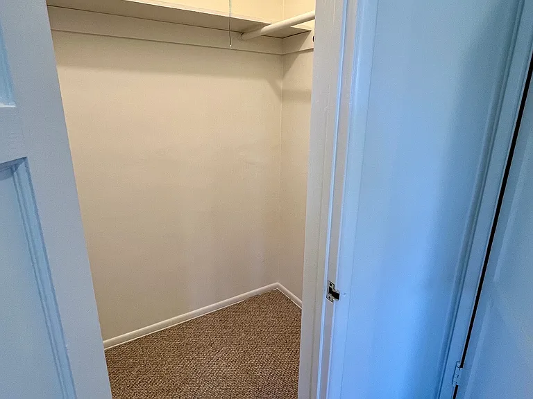 walk-in closet in primary