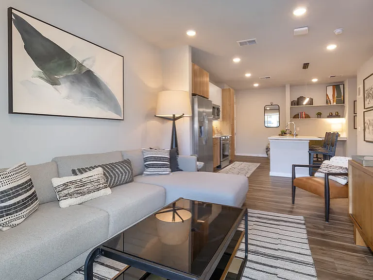 Living Room with Hard Surface Flooring