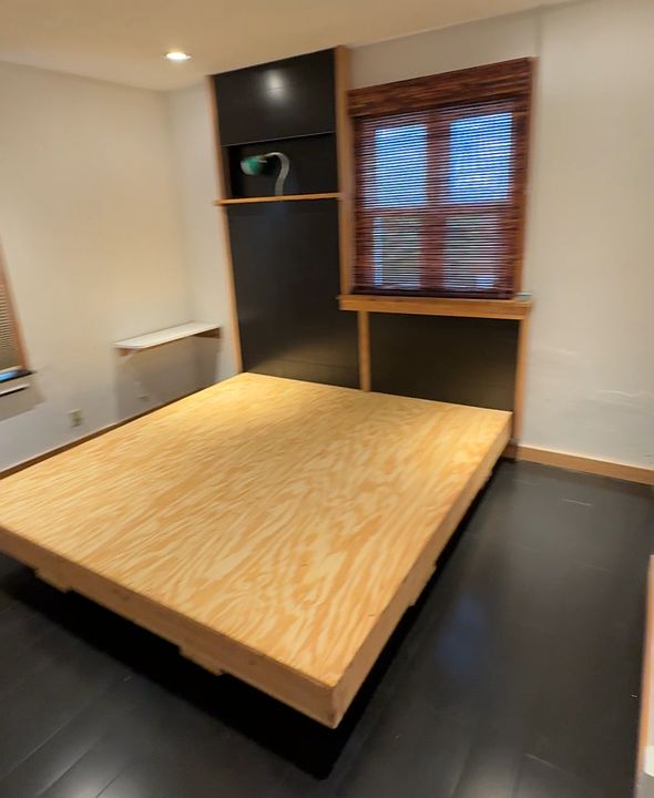 Regular King size built in frame ready for mattress