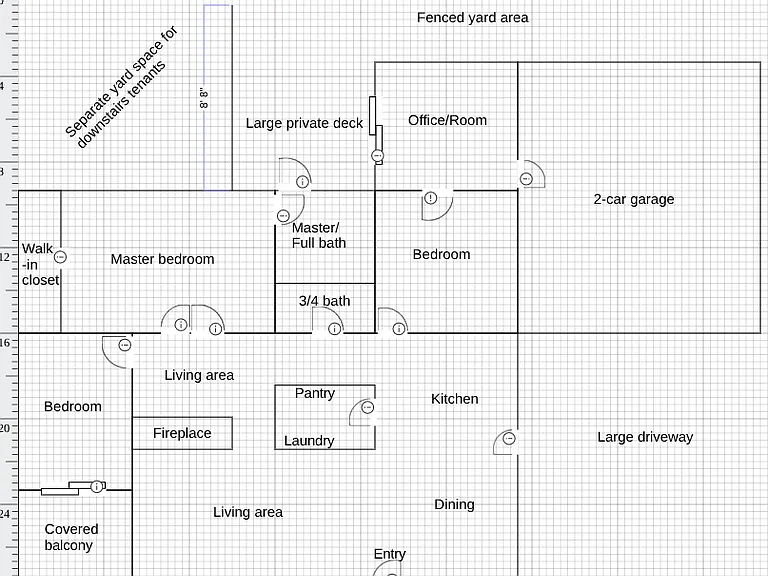 Mock-up of layout (not drawn to scale)