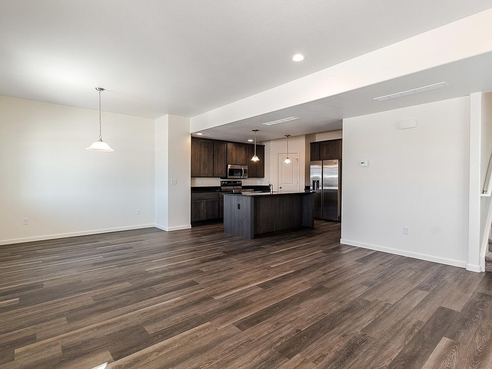 Living room, Dining Area & Kitchen with Stunning Luxury Vinyl Plank Flooring
