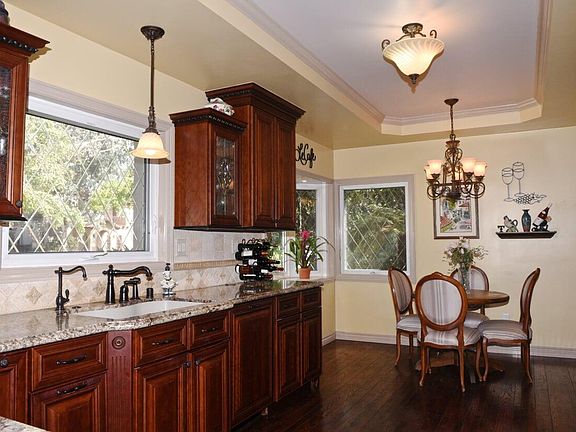 The kitchen had been painted white.