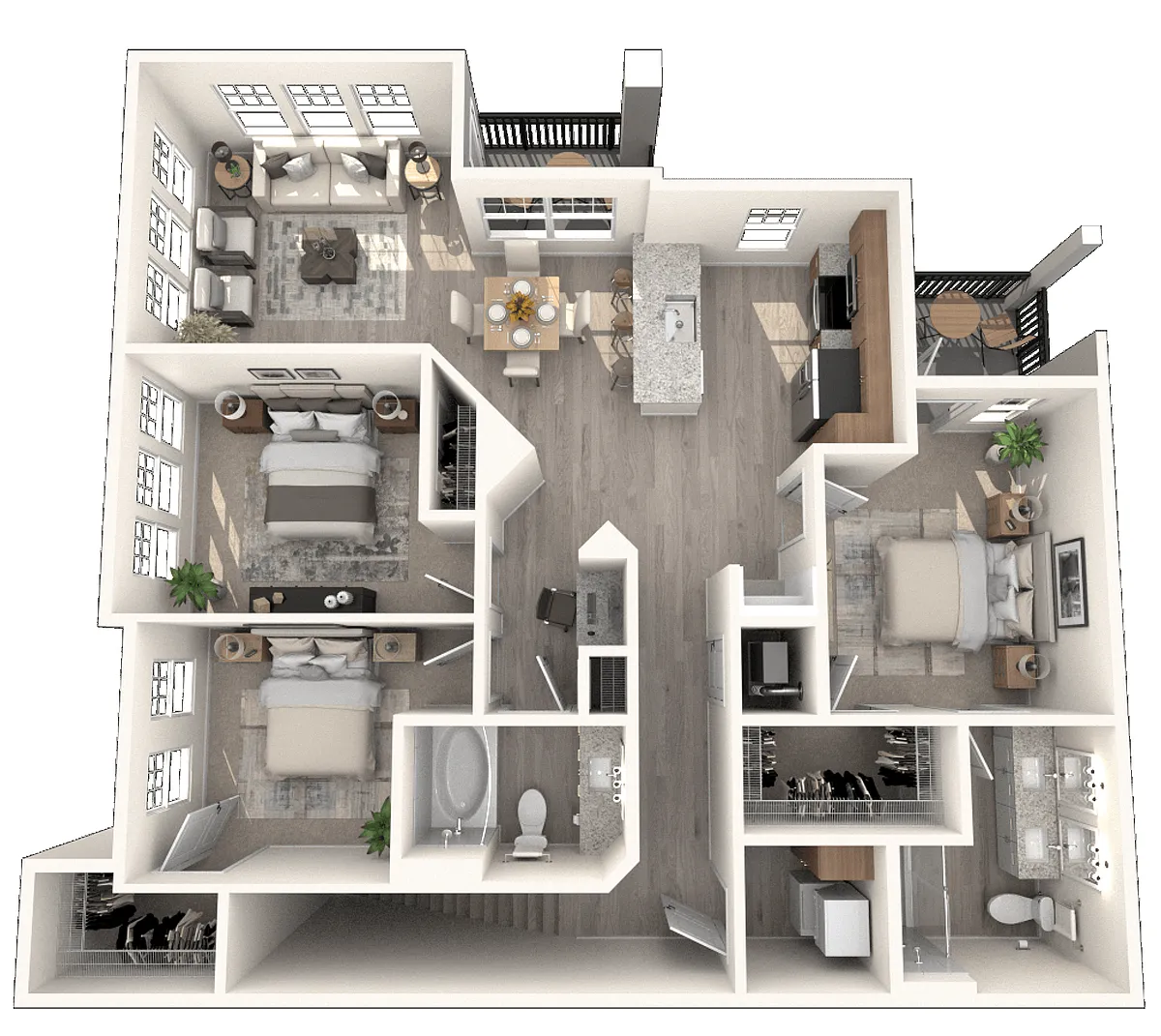 Floor plan C1U with Garage