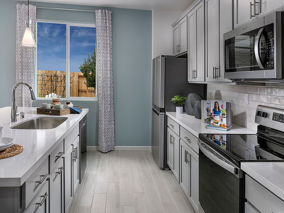 Residence 2 kitchen modeled at a nearby Meritage community.