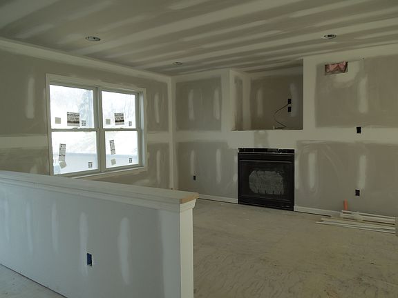 View from kitchen to fam rm