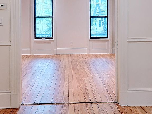 View of living room from dining area