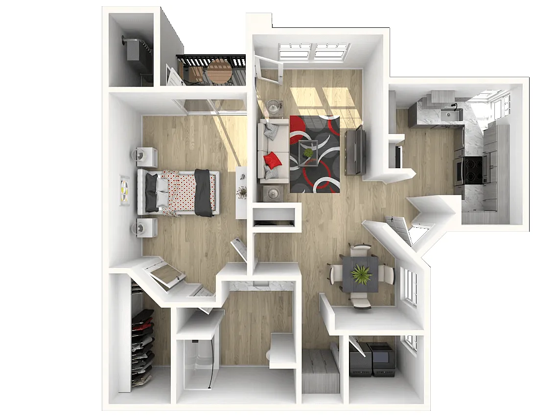 Floor plan 1x1 Super