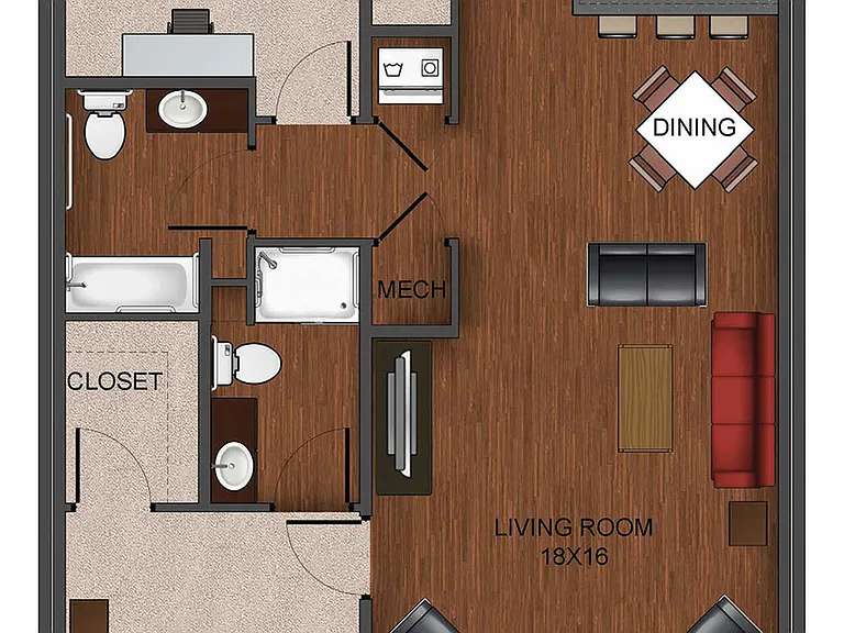 2 bedroom apartment home at Township 28 2 bedroom apartment home at Township 28