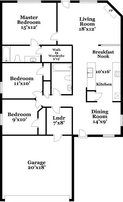 3 bed, 2.0 bath, 1435 sqft, $2,165 — Photo 2