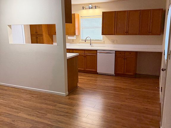 Spacious living area open to kitchen