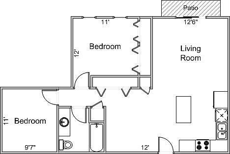 Main Floorplan For 5831 Lupine Ln #314