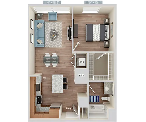 Floor plan 204