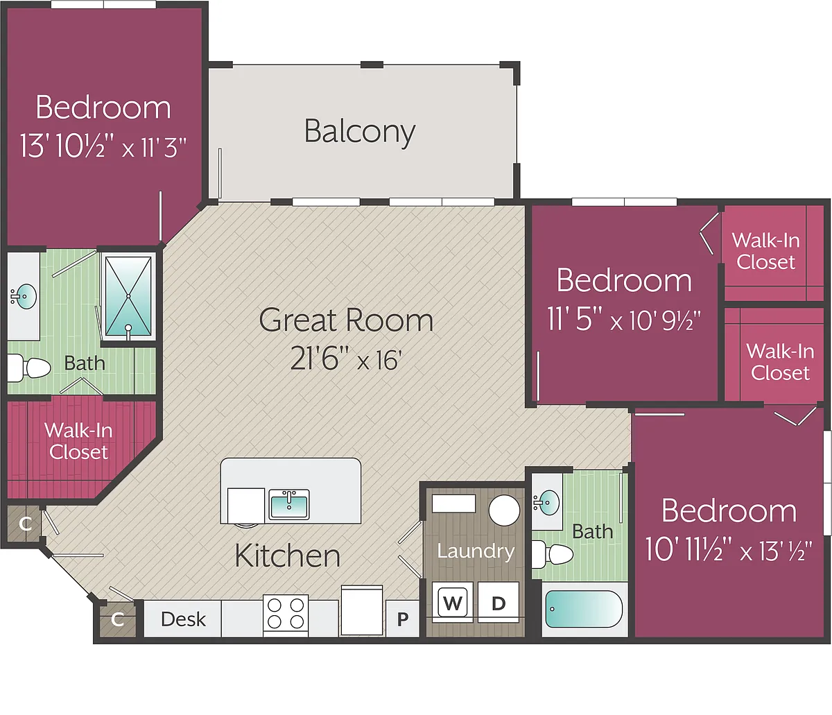 Floor plan Serenity