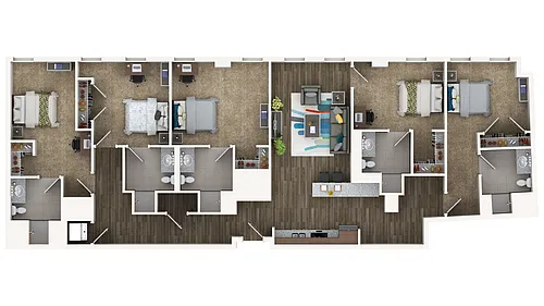 Floor plan Five Bedroom
