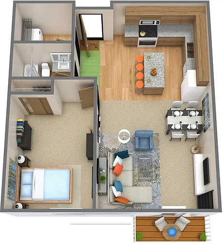 Floor plan Phase 1 1 Bedroom
