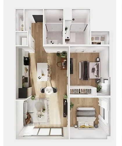 Floor plan 2 Bed 2 Bath