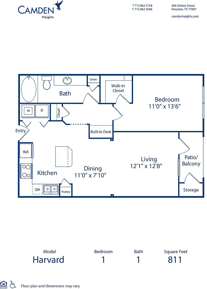 Floor plan The Harvard